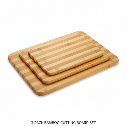 3-Pack Bamboo Cutting Boards (Boards Only)